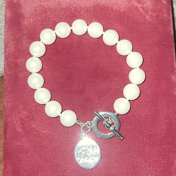 LAUREN RALPH LAUREN FAUX PEARL BRACELET - Picture 2 of 5